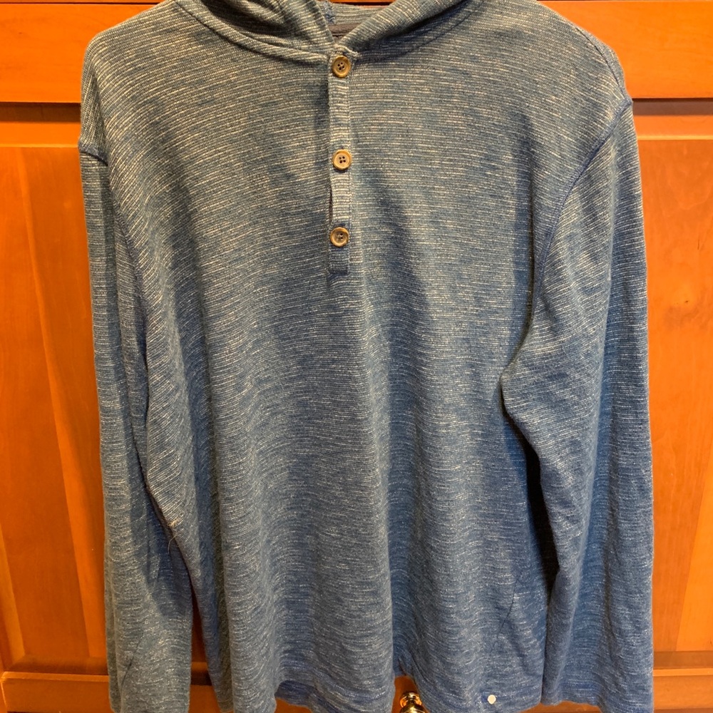 Men's BANANA REPUBLIC Navy Blue Sweater Hoodie Size XL